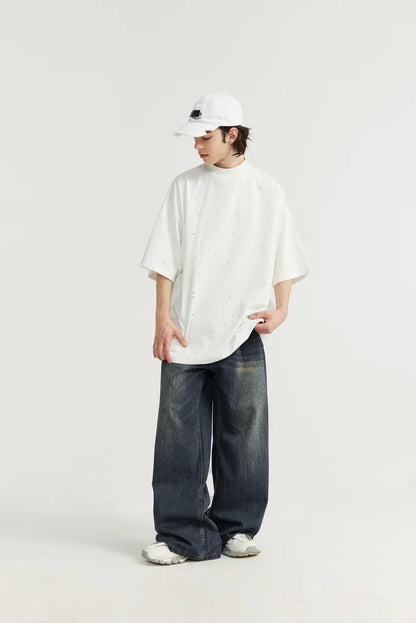 Wide-Leg Baggy Denim Jeans