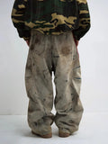 Streetwear Plush High Rise Wide Leg Jeans