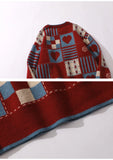 Heart Plaid Vintage Sweater