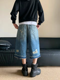 Y2k Ripped Washed Jorts
