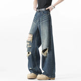 Durable High Street Vintage Denim Jeans