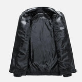 Stylish Embroidery Motorcycle PU Leather Jacket