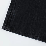 Trendy Oversized Denim Wide Leg Pants