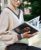 Cozy Striped V-Neck Collar Knitted Jumper Sweater