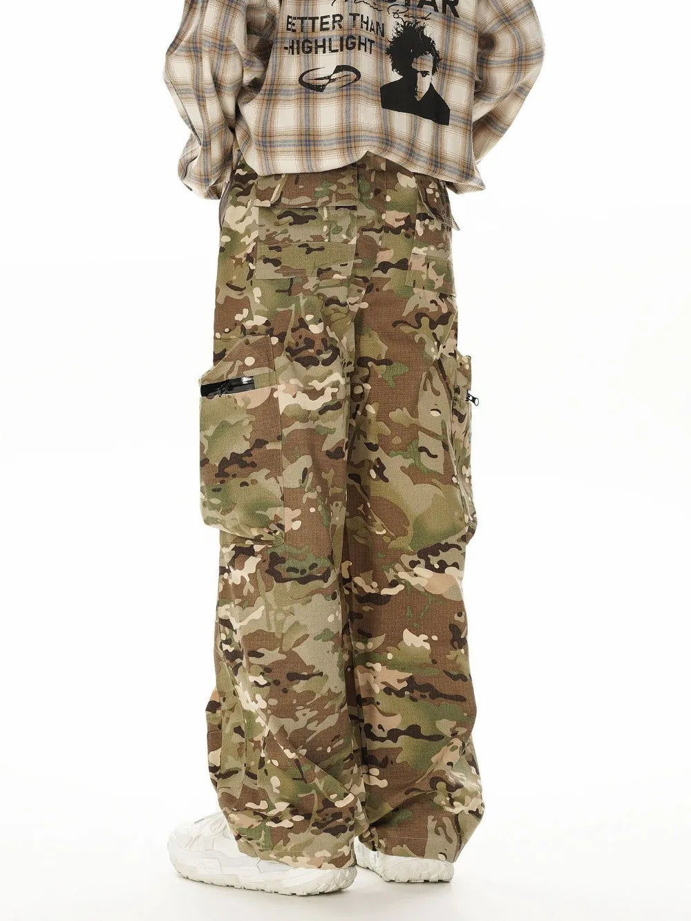 Japanese Style Versatile Camouflage Cargo Pants