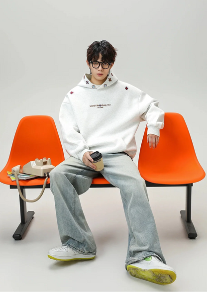 Vintage Heavyweight Embroidered Oversized Hoodie