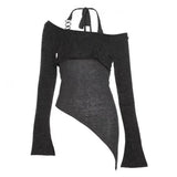Vintage Halter Autumn Long Sleeve T-Shirt