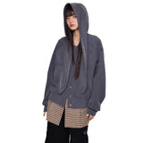Winter Rivet Rabbit Ears Loose Casulal Sweatshirt