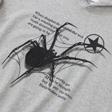 Spider Graphic Loose Hoodie