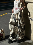 Vintage Y2K Cow Pattern Oversized Pants