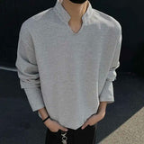 Trendy Long Sleeve Simple T-shirt