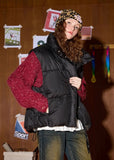 Warm Minimalist Stand Collar Puffer Vest