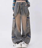 Stylish High Waist Wide Leg Baggy Jeans