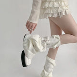 Y2K Grunge Distressed Knitted Leg Warmers