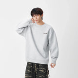 Comfortable Cozy Logo Print Crew Neck Sweatshirt