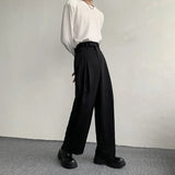 Black Oversized Wide Leg Dress Pants
