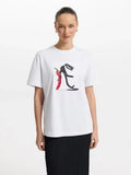 Retro Russian Style Printed Fun Casual T-Shirt