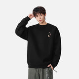 Y2K Abstract Pattern Crew Neck Sweatshirt