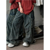 Model wearing the blue Vagabond Utility Pants