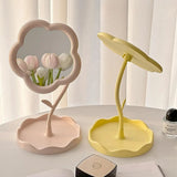 Flower-Shaped Vintage Mirror