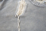 Y2K Ripped Loose Sweater