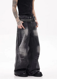 Vintage Cool Streetwear High Waist Black Denim Jeans