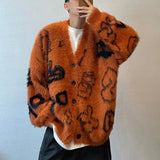 Luxurious Clean Cuts Velvet V-Neck Cardigan