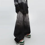 Men's Punk Scimitar Baggy Wide-Leg Jeans