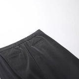 Y2K Folded Wide Leg Western Casual Pants