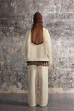 Cozy Distressed Dog Head Graffiti Lapel Jacket