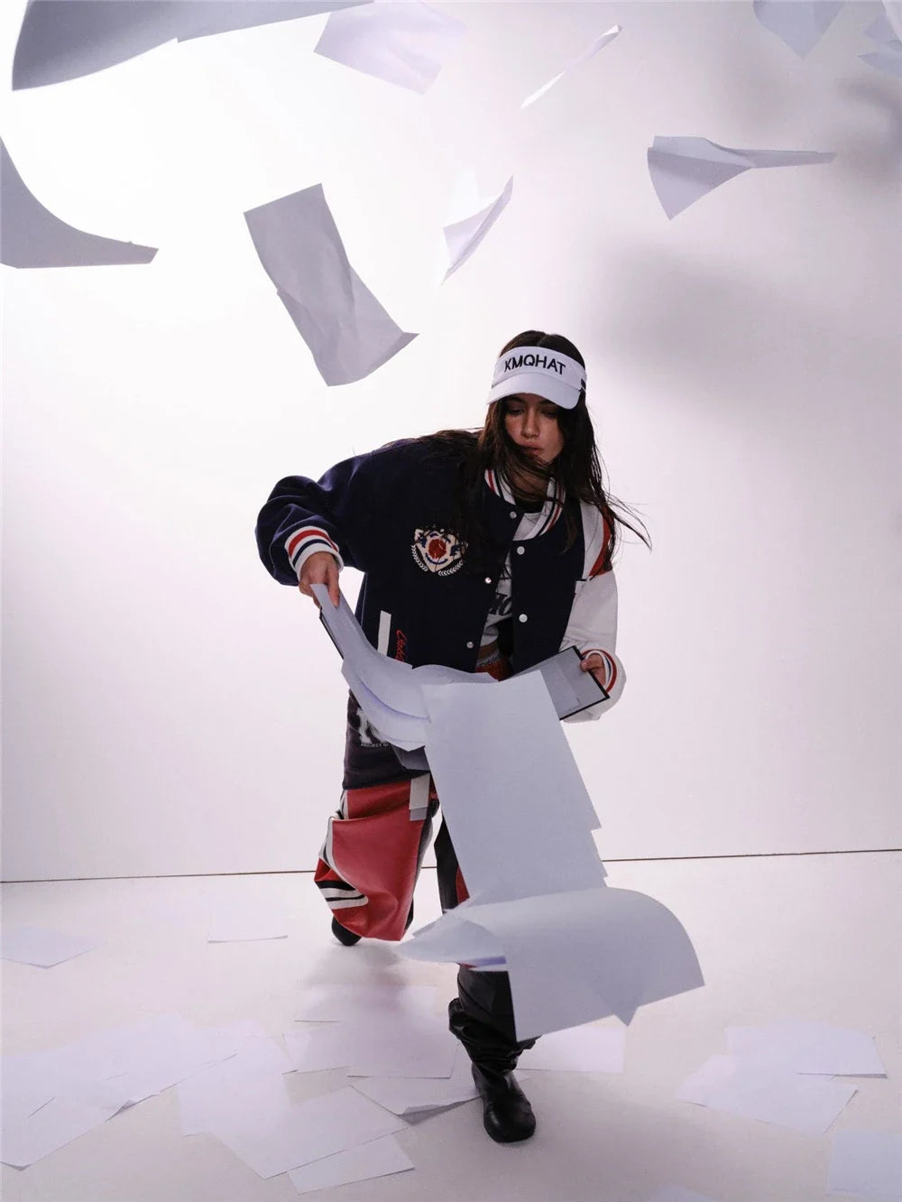 Y2K Embroidered Patchwork Baseball Varsity Jacket