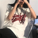 Women Stylish Oversized Vintage Summer T-Shirt