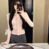 Women Vintage Autumn Elegant Knit Cardigan