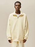 Half Zip-Up Sweatshirt Set