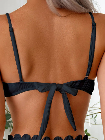 Scallop Trim Bikini Set