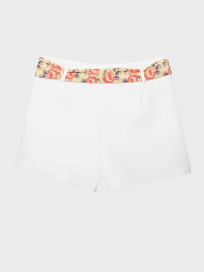 Scarf Belted Shorts