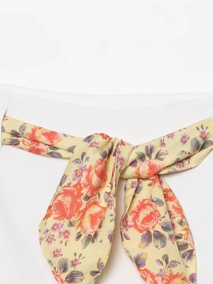 Scarf Belted Shorts