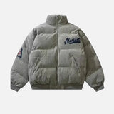 Trendy Streetwear Corduroy Padded Puffer Jacket