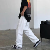 Loose Fit White Denim Jeans