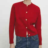 Women's Red Knitted Sweater