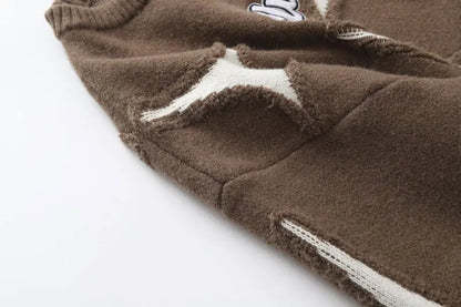 Grunge Hip Hop Knitted Jumper Sweater