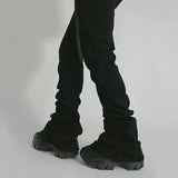Black Slim Fit High Waist Flared Bootcut Jeans