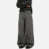 American Style Solid Color Cotton Cargo Pants