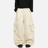 American Style Functional Wide Leg Cargo Pants