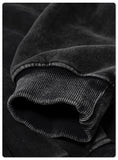 Women's Washed Black Hoodie