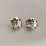 Unique Irregular Flower Pattern Drop Earrings