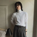 Y2K High Collar Long-sleeved T-shirt