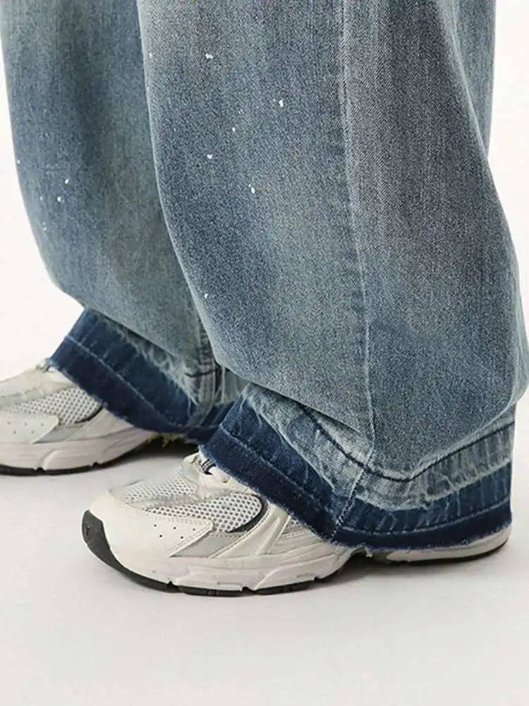 Stylish Loose Straight Durable Denim Jeans