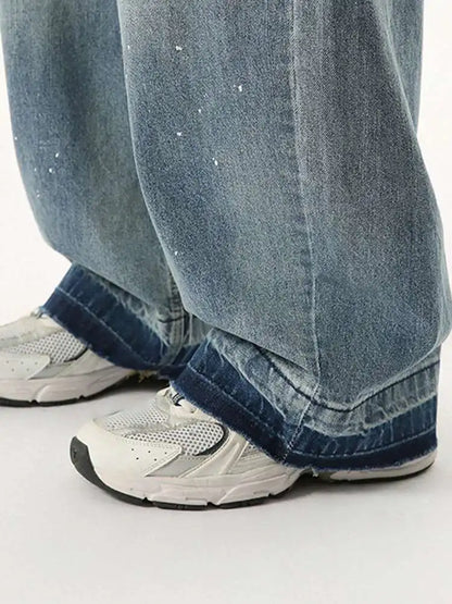 Stylish Loose Straight Durable Denim Jeans