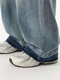 Stylish Loose Straight Durable Denim Jeans